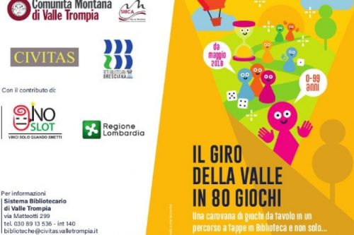 24 Maggio | “Il giro della valle in 80 giochi”, pomeriggi ludici dagli 0 ai 99 anni