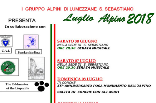 30 Giugno | Al via l’edizione 2018 di “Luglio Alpino”