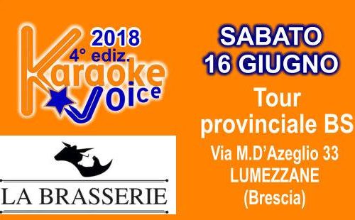 16 Giugno | 4° edizione di “Karaoke Voice” a “La Brasserie”
