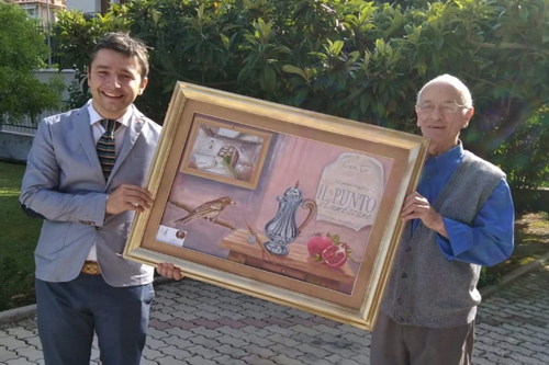 Un quadro per “Il Punto di Lumezzane” firmato Pino Negroni Un quadro per “Il Punto di Lumezzane” firmato Pino Negroni