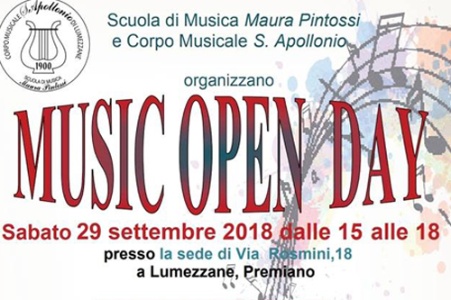 OGGI | “Music Open Day” del Corpo Musicale di Sant’Apollonio