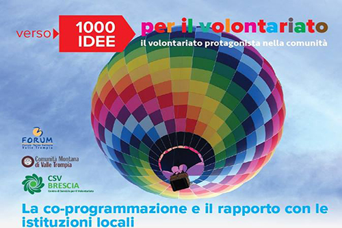 29 Settembre | Incontro territoriale di Co-Programmazione – “1000 Idee per il volontariato”
