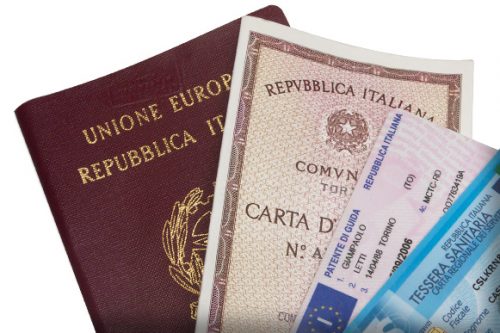 I documenti d’identità e di riconoscimento