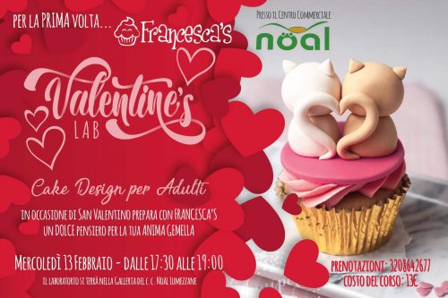 13 Febbraio | “Valentine’s Lab” – Laboratorio di cake design per adulti