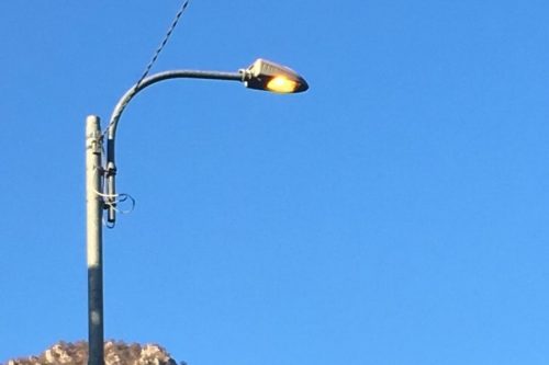 Comportamento anomalo dei lampioni a Lumezzane