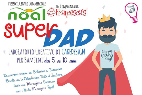 16 Marzo | Laboratorio di Cake Designe “SuperDad”, con biscotti e pasta da zucchero!
