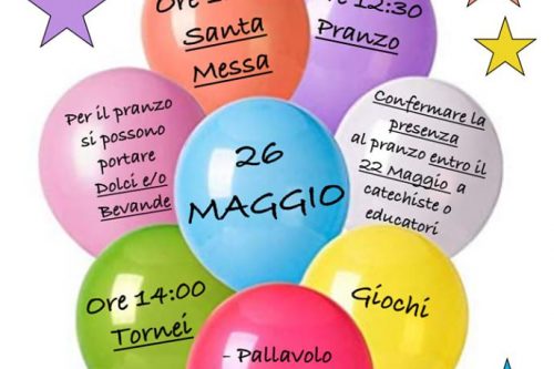 Festa chiusura anno catechistico