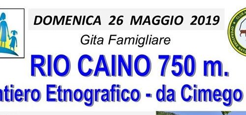 Domenica gita familiare a Rio Caino