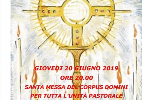 Santa Messa Unità Pastorale per Corpus Domini