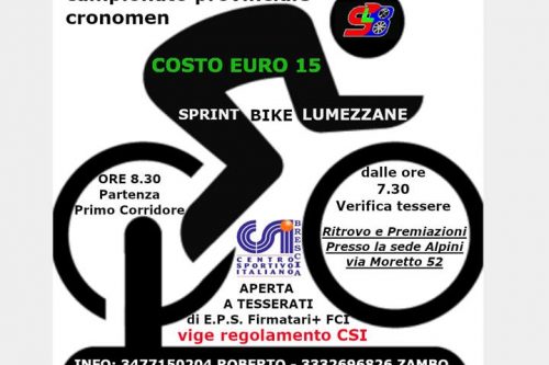 Ciclismo, il 13 ottobre “Cronometro singola”