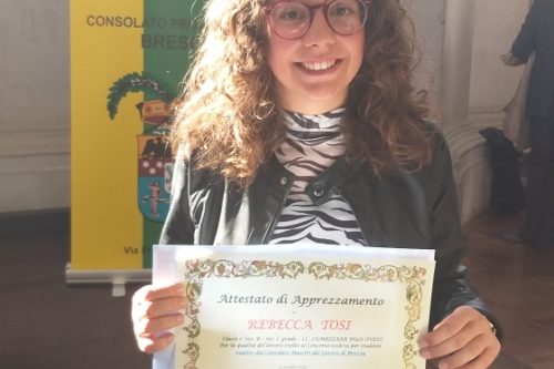 Premiazione di Rebecca Tosi al Vanvitelliano Premiazione di Rebecca Tosi al Vanvitelliano