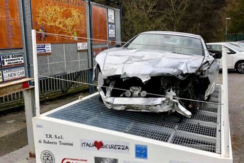 Il sindaco Josehf Facchini accoglie la “Carcassa” a Lumezzane