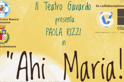 Ahi Maria! con Paola Rizzi al teatro Odeon di Lumezzane