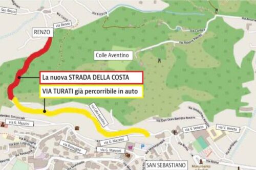 Meno tempo da Renzo a san Sebastiano: la nuova Strada della Costa
