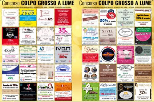 Colpo Grosso a Lume: vinci buoni spesa sostenendo le attività del territorio