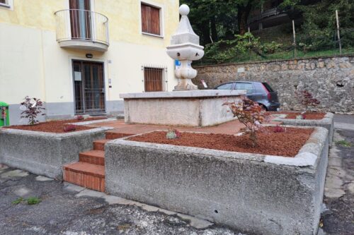 Fontana di Pieve riqualificata grazie al progetto “Adotta un’aiuola”